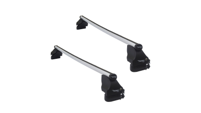 Set bare transversale portbagaj din otel marca Twinny Load TL S07, kit complet cu bare, suporti si antifurt cu cheie