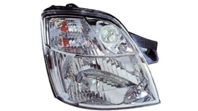 Far Kia Picanto (Sa), 01.2004-02.2008, Electric, tip bec H4, omologare ECE, cu motoras, 92102-07000; 92102-07010; 9210207011; 92102-07030, Dreapta, marca TYC