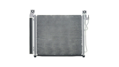 Condensator climatizare OEM/OES Kia Picanto, 09.2007-04.2011, motor 1.1, 49 kw benzina, cutie manuala/automata, full aluminiu brazat, 435(395)x340x17 mm, cu uscator si filtru integrat