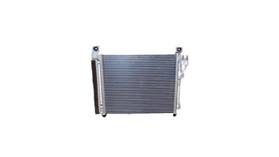 Condensator climatizare Kia Picanto, 09.2007-04.2011, motor 1.0, 45 kw benzina, 1.1 CRDI, 55 kw diesel, cutie manuala, full aluminiu brazat, 435(390)x335x17 mm, cu uscator si filtru integrat