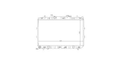 Radiator racire Kia Cerato, 2004-2008, Motorizare 1, 6; 2, 0 Benzina, tip climatizare Cu/fara AC, cutie Manuala, dimensiune 664x375x16mm, RNBC, Aftermarket