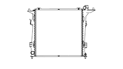 Radiator racire Hyundai I30 (Fd), 06.2007-11.2011, Kia Cee'd/Pro Ceed (Ed), 11.2006-12.2012, Motorizare 2.0 Crdi 103kw Diesel, tip climatizare Cu/fara AC, cutie Manuala, dimensiune 450x445x16mm, Cu lipire fagure prin brazare, KOYO