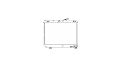 Radiator racire Kia Rio, 08.2000-02.2005, motor 1.3, 55/60 kw, 1.5, 72 kw, benzina, cutie manuala, cu/fara AC, 528x350x16 mm, aluminiu brazat/plastic, 