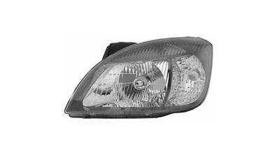Far Kia Rio (DE), 01.2005-09.2011, partea Stanga, electric, tip bec H4, negru, cu motoras, Depo