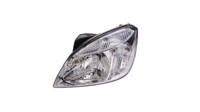 Far Kia Rio (DE), 01.2005-09.2011, partea Stanga, electric, tip bec H4, silver, cu motoras, TYC