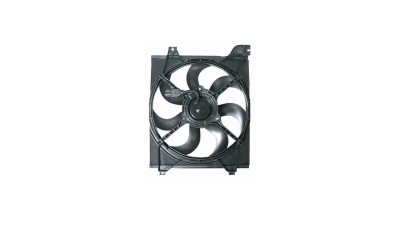GMV radiator electroventilator Kia Rio (De), 03.2005-2011, Motorizare 1, 4 16v 71kw; 1, 6 16v 82kw Benzina, tip climatizare cu/fara AC, cutie M/A, dimensiune 210W/320mm, cu 2 pini, plastic, Aftermarket