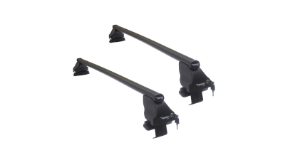 Set bare transversale portbagaj din otel marca Twinny Load TL S34, Seat Ibiza 4 Sportcoupe 6j1 2008- 3 Usi, VW Golf 6 5k1 2008-2012 3 Usi; kit complet cu bare, suporti si antifurt cu cheie