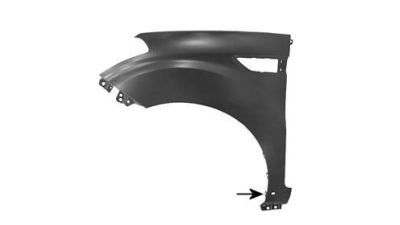 Aripa fata Kia Soul (Am), 10.2008-09.2011, partea Stanga, cu gaura pentru semnalizare, 663112K500, 416501-1 cu gaura pentru ornament