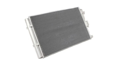 Condensator climatizare Kia Soul, 02.2009-02.2014, motor 1.6, 103 kw benzina, cutie manuala, full aluminiu brazat, 610(575)x395(375)x12 mm, cu uscator si filtru integrat