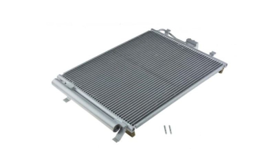 Condensator climatizare Kia Soul, 02.2009-12.2014, motor 1.6, 90kw/93 kw benzina, 1.6 CRDI, 94 kw diesel, cutie manuala/automata, full aluminiu brazat, 535(465)x410(390)x16 mm, cu uscator si filtru integrat