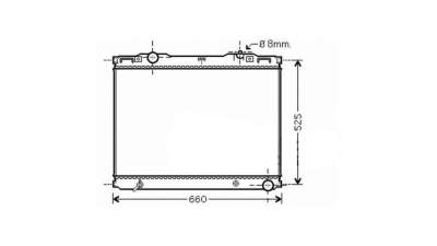 Radiator racire Kia Sorento (Jc), 07.2002-05.2006, Motorizare 2, 5 Crdi 103kw Diesel, tip climatizare Cu/fara AC, cutie Manuala, tip Doowon, dimensiune 643x470x26mm, Cu lipire fagure prin brazare, Original