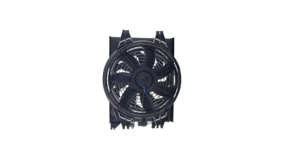 GMV radiator electroventilator Kia Sorento (Jc), 07.2002-2006, Motorizare 2, 4 I 102kw; 2, 5 Crdi 103kw; 3, 5 V6 143kw Diesel/Benzina, tip climatizare cu AC, dimensiune 160W/335mm, cu 2 pini, plastic, Aftermarket