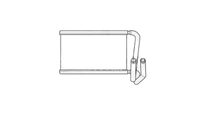 Radiator Incalzire Kia Sorento, 08.2006-03.2011, motor 2.5 CRDI, diesel, 2.4; 3.3 V6, 3.5 V6, benzina, Incalzitor suplimentar, aluminiu brazat/aluminiu, 255x143x26 mm, Doowon 