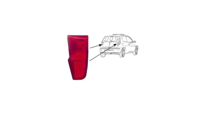 Stop spate lampa Fiat Punto 2 FL (188) 07.2003-09.2005 TYC partea Stanga interior