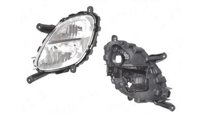 Proiector ceata Kia Picanto (Ta), 06.2011-12.2014, fata, Stanga, 5 usi, cu daytime running light; H27W/2 (GE881)+P21W, DEPO