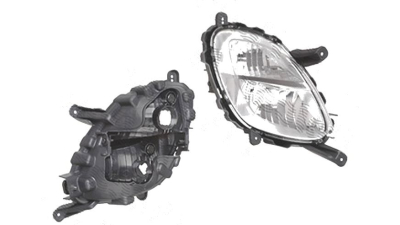 Proiector ceata Kia Picanto (Ta), 06.2011-12.2014, fata, Dreapta, 5 usi, cu daytime running light; H27W/2 (GE881)+P21W, DEPO