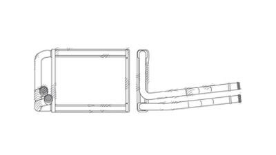 Radiator Incalzire Kia Picanto (TA), 05.2011-2017, motor 1.0, 1.2 benzina, aluminiu brazat/aluminiu, 190x121x20 mm, 