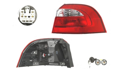 Stop spate lampa Kia Rio (Ub), 09.2011-12.2016, spate, Dreapta, 3 usi, 5 usi, partea exterioara; P21/5W+PY21W; cu suport becuri, TYC