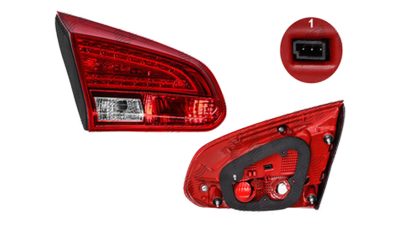 Stop spate lampa Kia Ceed (Eu), 06.2012-, spate, Stanga, 5 usi, partea interioara; LED+P21W+W16W; fara suport bec, DEPO