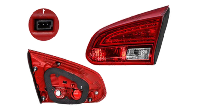 Stop spate lampa Kia Ceed (Eu), 06.2012-, spate, Dreapta, 5 usi, partea interioara; LED+P21W+W16W; fara suport bec, DEPO