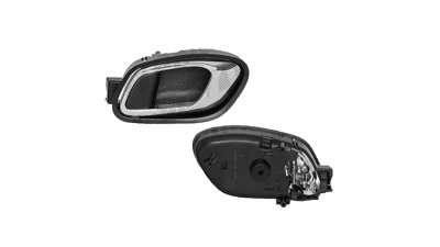 Maner deschidere usa interioara Kia Ceed (Eu), 06.2012-12.2018 Spate , partea Stanga, negru; maner cromat, Aftermarket