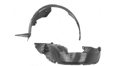 Carenaj aripa interioara, aparatori noroi Kia Soul (Am), 07.2013-2014, fata, Stanga, polipropilena (PP/PPE)