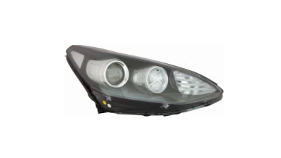 Far KIA SPORTAGE (QL), 09.2015-, partea dreapta, OEM/OES, cu "lumina timp de zi" tip LED; HB3+LED+PY21W; electric; cu motor; halogen