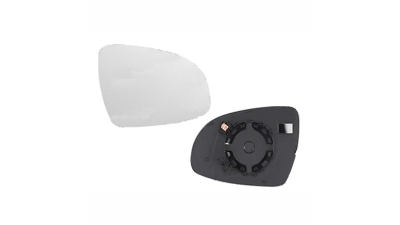 Geam oglinda exterioara cu suport fixare Kia Sportage (Ql), 09.2015-, partea Dreapta, sticla convexa; geam cromat, Aftermarket
