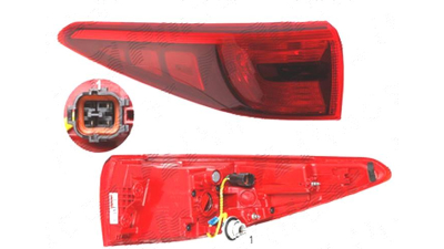 Stop spate lampa Kia Sportage (Ql), 09.2015-, spate, Stanga, partea exterioara; P21/5W, OEM/OES