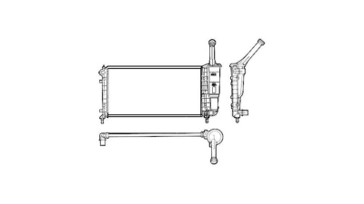 Radiator racire Lancia Ypsilon (843), 2003-2011, Motorizare 1, 2 44/59kw Benzina, tip climatizare Cu/fara AC, cutie Manuala /Automata, tip Magneti Marelli, dimensiune 580x317x18mm, Cu lipire fagure mecanica, DENSO