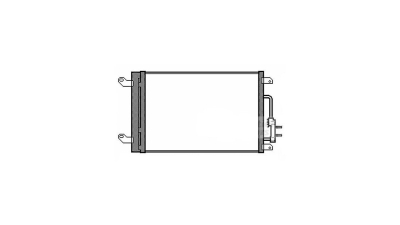 Condensator climatizare Lancia Lybra, 07.2002-10.2005, motor 1.6, 76 kw; 1.8, 96 kw; 2.0, 110 kw benzina, cutie manuala, full aluminiu brazat, 550(505)x350x16 mm, cu uscator si filtru integrat