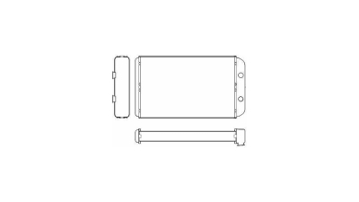 Radiator Incalzire Lancia Lybra, 07.1999-12.2005, motor 1.9 JTD, 2.4 JTD, diesel, 1.6, 1.8; 2.0, 2.4, benzina, aluminiu brazat/aluminiu, 240x156x33 mm, SRLine