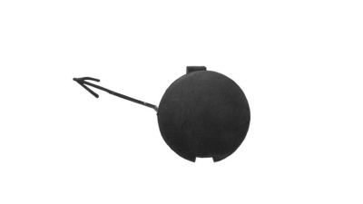 Ornament carlig de remorcare Lancia Ypsilon (843), 2006-06.2011, Fata, grunduit, Aftermarket