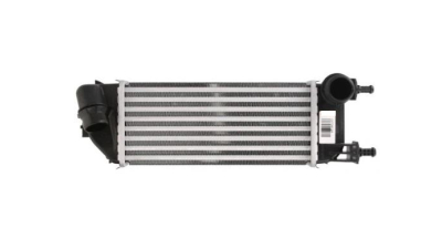 Intercooler Lancia Ypsilon, 01.2015-, motor 0.9 Twinair 63kw, benzina, cutie manuala, cu/fara AC, aluminiu brazat/plastic, 290x129x64 mm, J.Deus, conducta dreapta conexiune Rapida 