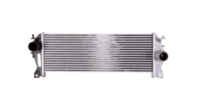 Intercooler Land Rover Defender (LD), 08.2011-02.2016, motor 2.2 TD4 90/110kw, diesel, cutie manuala, cu/fara AC, aluminiu brazat/plastic, 590x202x40 mm, SRLine, rezervor stanga din aluminiu 
