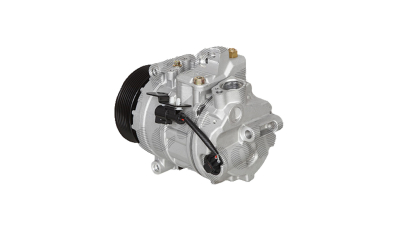 Compresor aer conditionat Land Rover Discovery/LR3, 2004-2009, motorizare 2.7 d, diesel, rola curea 110 mm, 8 caneluri, de tip Denso: 7SEU17C