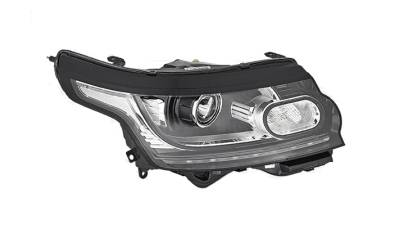 Far Land Rover Range Rover (L405), 11.2012-12.2017, partea Dreapta, xenon; cu sistem iluminat in curba; cu lumina de zi; D3S; electric; reflector negru, negru; cu bec descarcare in gaz; cu transformator; cu motor, VALEO