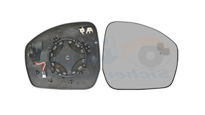 Geam oglinda exterioara cu suport fixare Land Rover Discovery/Lr4 (Taa), 2014-12.2016; Discovery, 11.2016-, partea Dreapta, incalzit; sticla convexa; geam cromat; cu functie de unghi mort, View Max