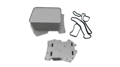 Radiator racire ulei motor, termoflot Land Rover Range Rover, 07.2010-08.2012, motor 4.4 TDV8, 230 kw; Range Rover (L405), 08.2012-, 4.4 d, 250 kw, diesel, cv automata, 110x156x68 mm, garnituri incluse, din aluminiu