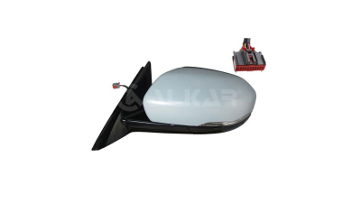 Oglinda usa exterioara LAND ROVER RANGE ROVER EVOQUE, 03.2011-2015, View Max, partea stanga, reglare electrica; grunduit; incalzit; sticla convexa; cromat; Senzor de temperatura; rabatabil; 12 pini; cu semnalizare; cu functie de unghi mort, cu foot lamp