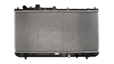 Radiator racire Mazda 323, 05.1998-09.2000, motor 1.3, 54 kw; 1.5, 65 kw; 1.8, 84 kw, benzina, cutie manuala, cu/fara AC, 673x325x23 mm, aluminiu/plastic, 