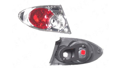 Stop spate lampa Mazda 6 (Gg/Gy), 06.2002-04.2005, spate, Stanga, Hatchback, SEDAN, partea exterioara; W21/5W+WY21W; silver; fara suport bec; omologare: ECE, DEPO
