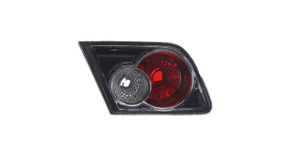 Stop spate lampa Mazda 6 (Gg/Gy), 05.2005-11.2007, Hatchback, Sedan, partea Stanga, interior; W16W+W21W; negru fumuriu; fara soclu bec; Omologare: ECE, DEPO
