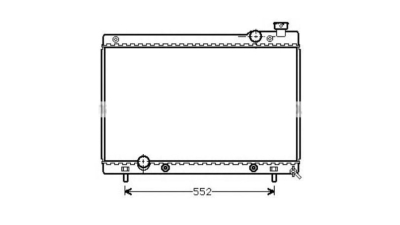 Radiator racire Mazda 929/SENTIA, 07.1989-12.1991, motor 3.0 V6, 118 kw, benzina, cutie manuala/automata 668x422x26 mm, aluminiu brazat/plastic, 