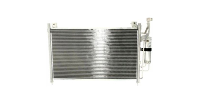 Condensator climatizare Mazda 2, 10.2007-2014, motor 1.3, 55 kw benzina, 1.4 d, 50 kw diesel, cutie manuala, full aluminiu brazat, 615 (570)x350x16 mm, cu uscator filtrat