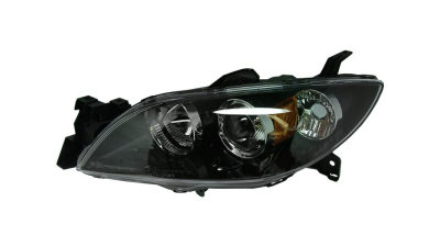 Far Mazda 3 (Bk), 10.2003-07.2009, Sedan, partea Stanga, H7+HB3; electric; fara motor, DEPO