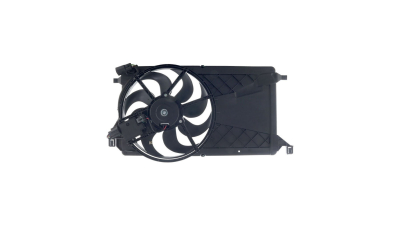 GMV radiator electroventilator Mazda 3 (Bk), 10.2003-2009 ( 2,0 16v 110kw; 1,6 Di Turbo 80kw) Benzina, M/A,Cu/fara AC, 250W/380mm, plastic, cu modul control electronic, Aftermarket
