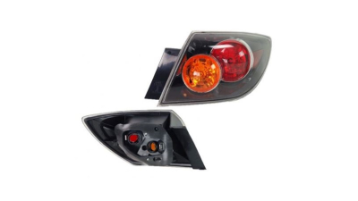 Stop spate lampa Mazda 3 (Bk), 10.03-03.06 Hatchback, spate, omologare ECE, fara suport bec, exterior,negru, semnalizare portocalie, BN8F51160C; BP4L51160D; BP4L51180D, Stanga