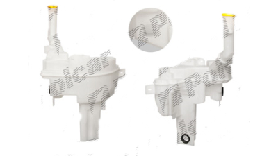 Rezervor spalator parbriz Mazda 3 (Bk), 10.2003-07.2009, Mazda 5 (Cr19), 04.2005-05.2010, fara pompa spalator, capacitate mare, cu gaura pt senzor, cu sistem spalare faruri
