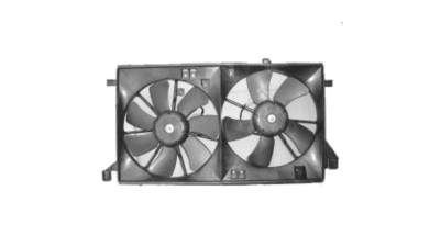 GMV radiator electroventilator Mazda 3 (Bl), 12.2008-2013, Motorizare 1, 6 77kw Benzina, dimensiune 320/320mm, 2+2 pini, fara rezistormm, Aftermarket